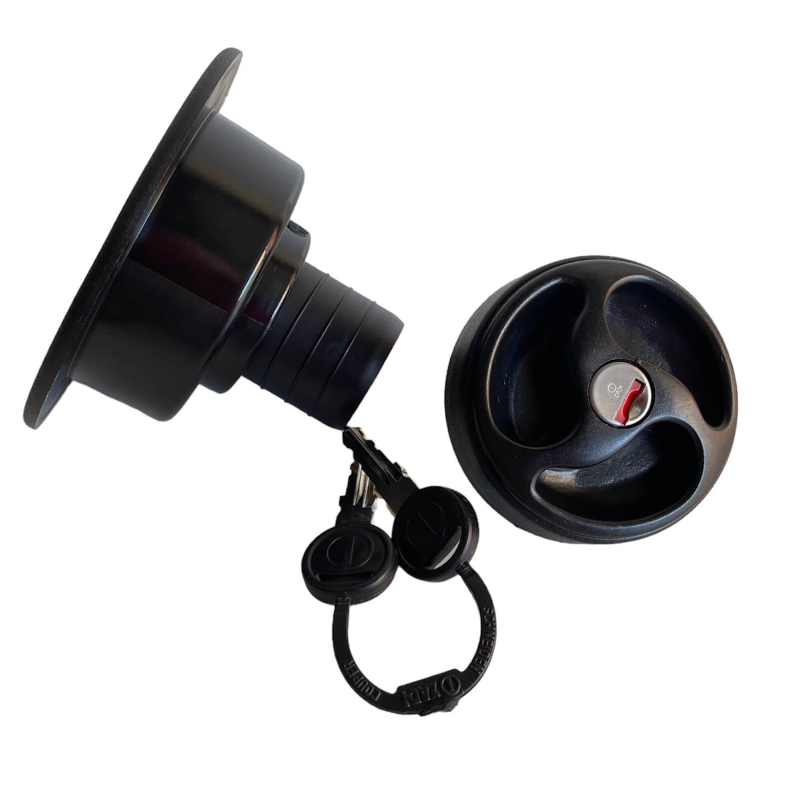 Boca de llenado negra para depósito de agua en caravana Zadi