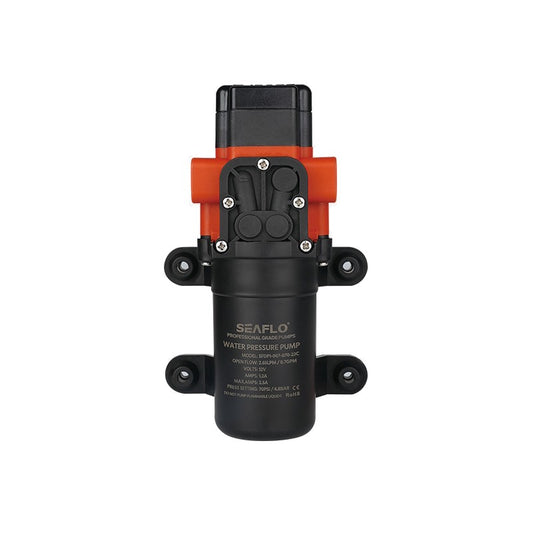 Bomba de Agua a Presión Seaflo 23C 12V 3,8 L/min con Presostato para Camper, Autocaravana y Barco