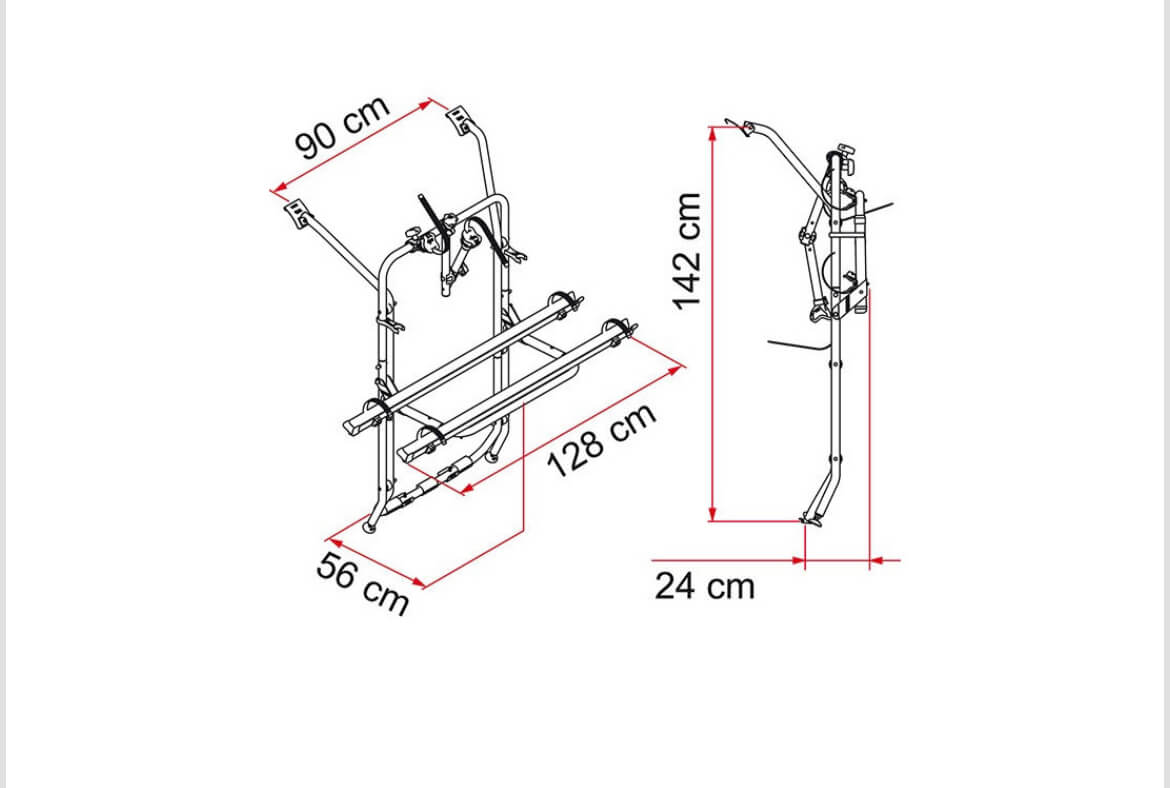 Detalle de anclajes sin taladros en portón VW T5