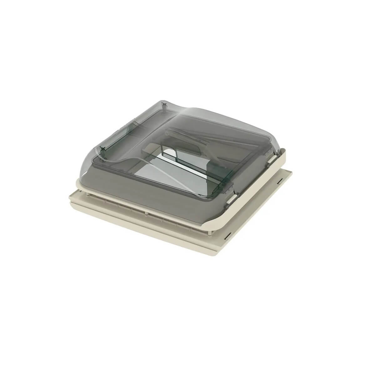 Detalle del marco y sistema de cierre de la claraboya Fiamma Vent 28 F