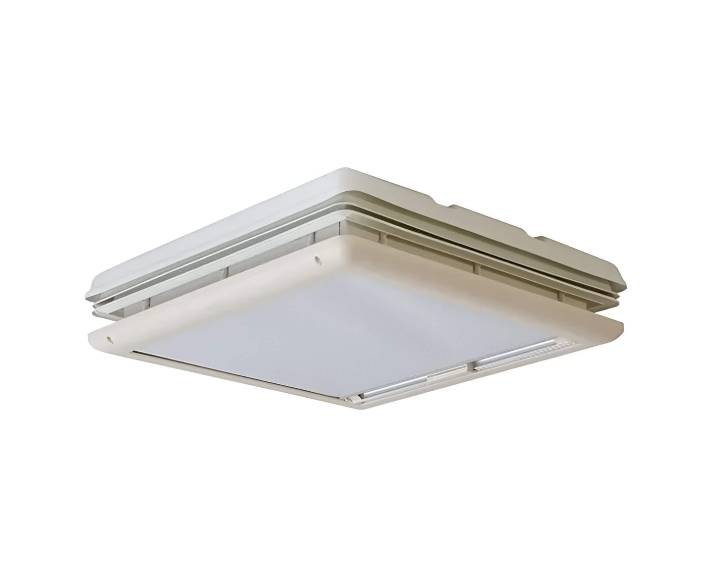 Interior de la claraboya Fiamma Vent 50x50 Crystal con mosquitera integrada