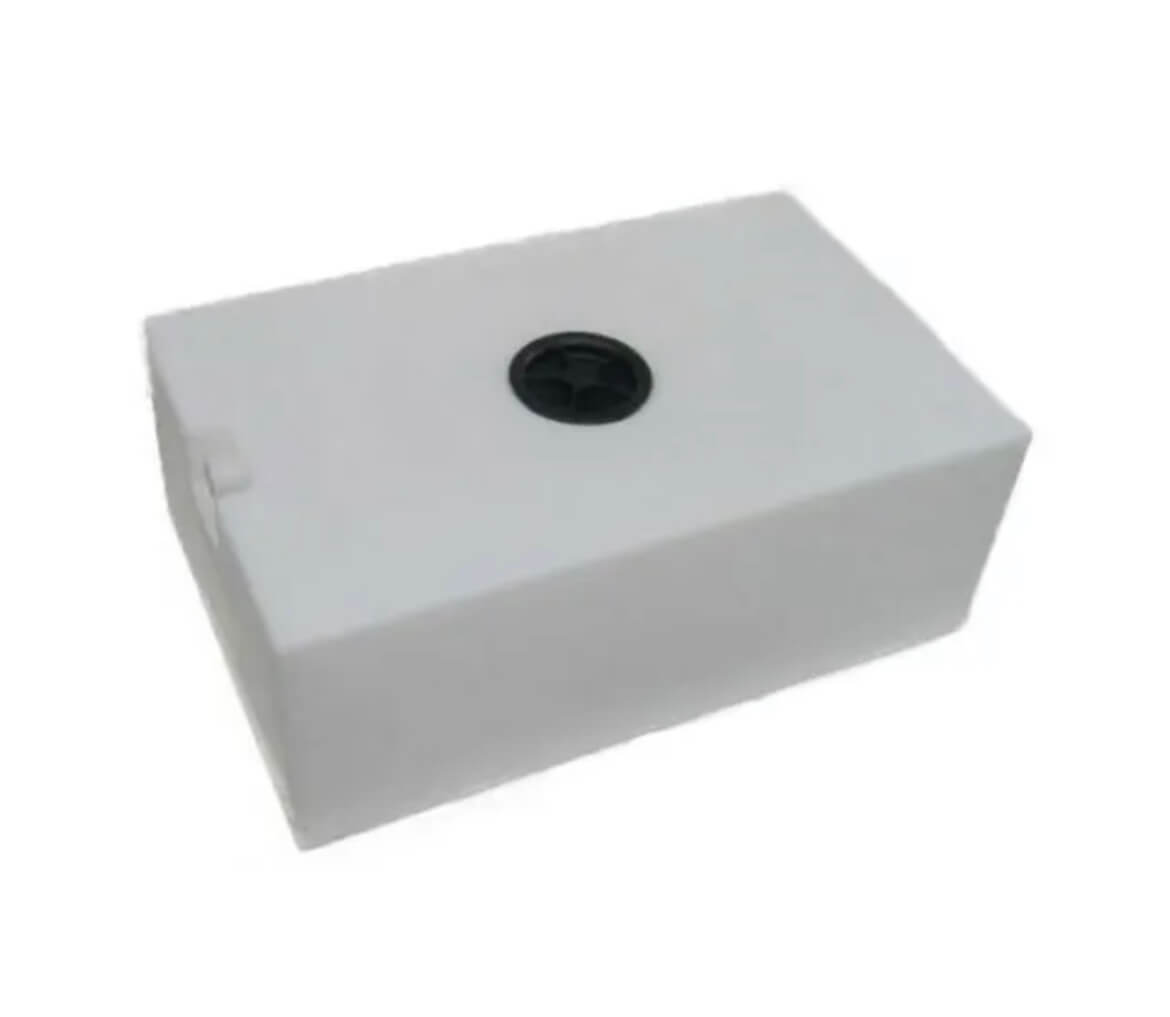 Depósito agua limpia 110L PE-HD blanco con tapa 130 mm | STCampervan