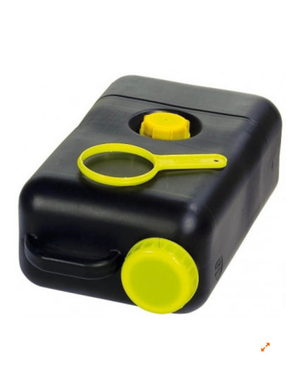 Detalle de tapas superior y lateral del depósito Comet 19L