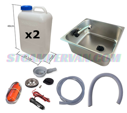 Detalle de tubo de desagüe conectado al sumidero