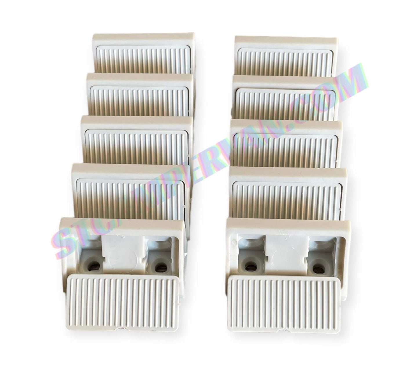 Escuadra 90º con tapa cubre tornillos vista frontal