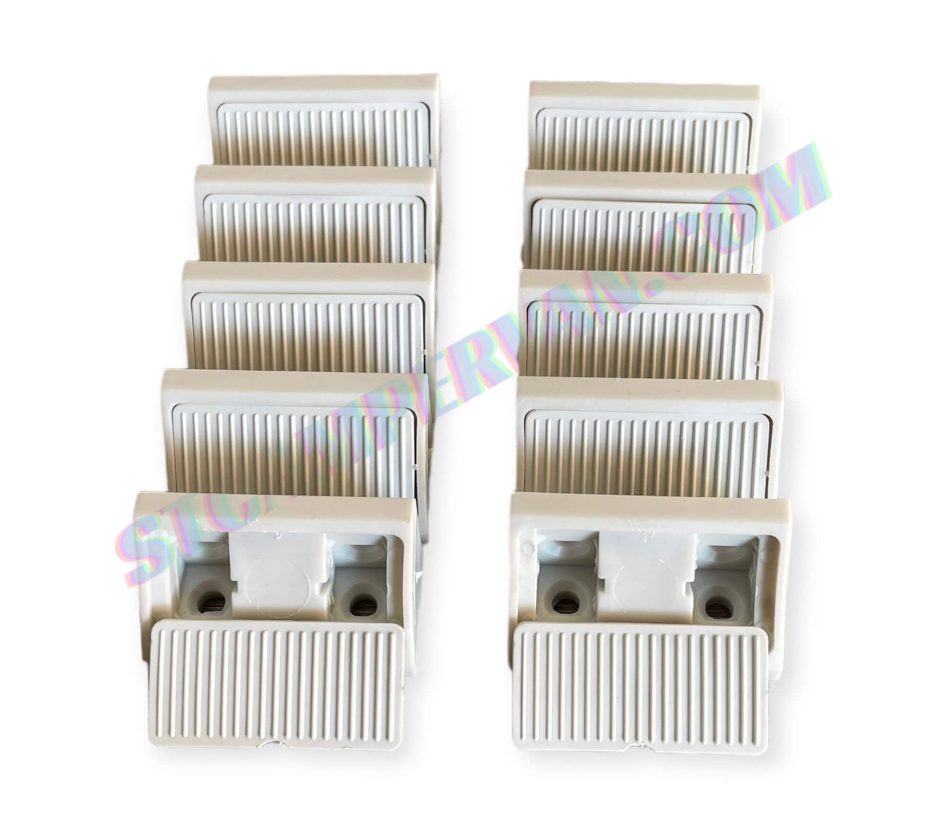 Escuadra 90º con tapa cubre tornillos vista frontal