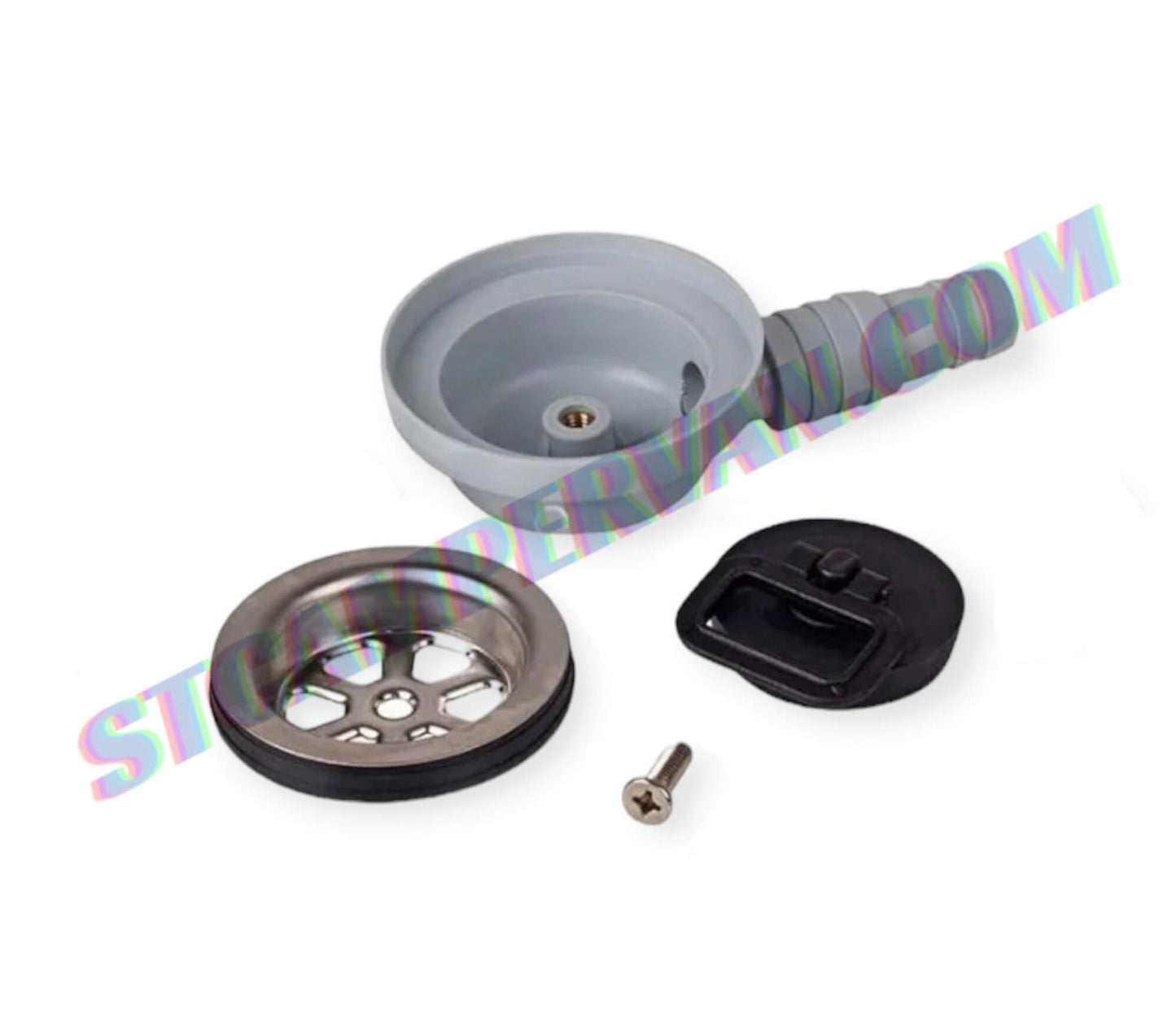 Esquema de instalación del fregadero en cocina camper