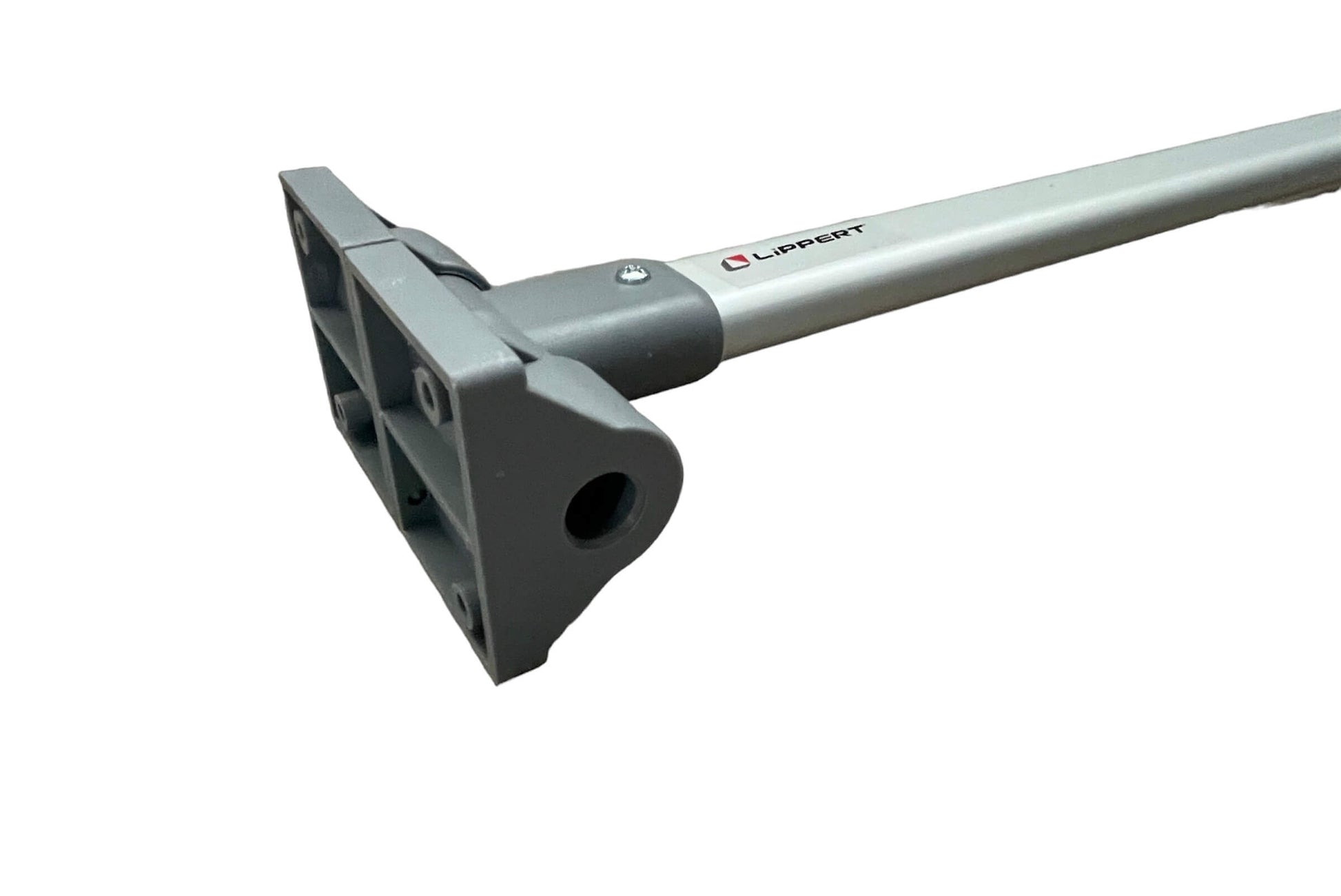 Base de fijación de pata abatible en tablero de madera