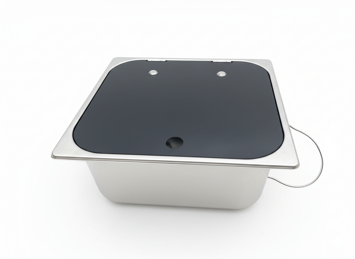 Fregadero 32x35 montado en mueble de cocina camper