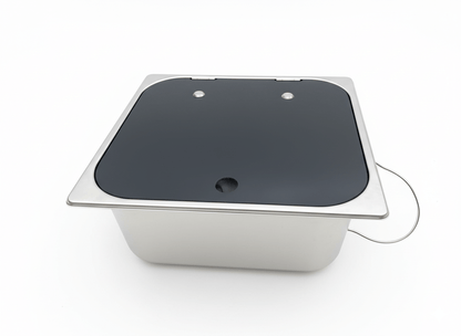 Fregadero 32x35 montado en mueble de cocina camper