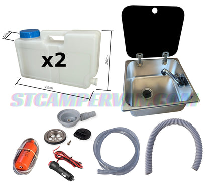 Fregadero 32x35 con kit completo camper