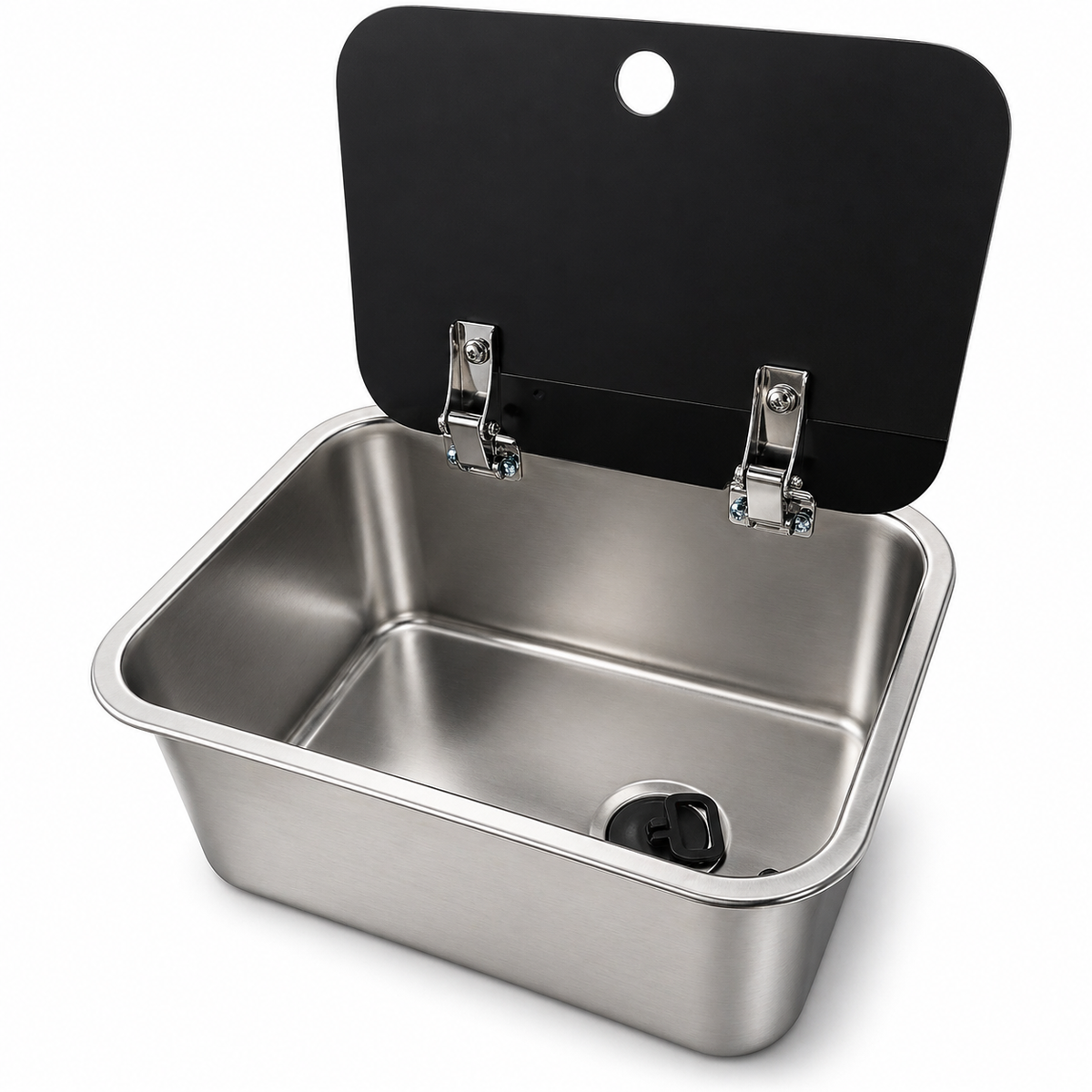 Fregadero camper 27x36 con tapa para caravana y autocaravana