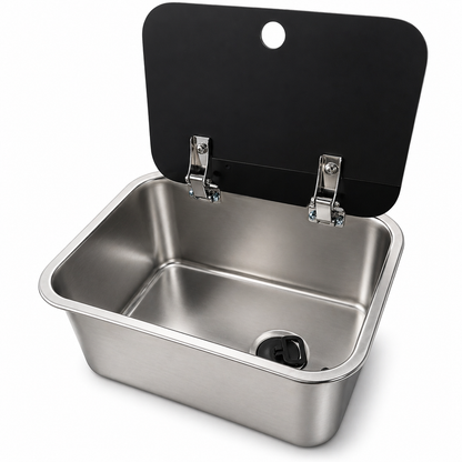Fregadero camper 27x36 con tapa para caravana y autocaravana
