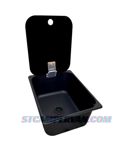lavabo camper negro