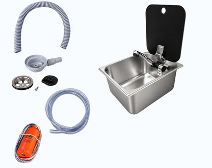 Kit fregadero con tapa para camper con instalación 12V