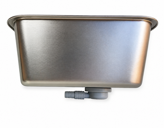 Fregadero 27x36 con grifo abatible 12V para camper, caravana y autocaravana