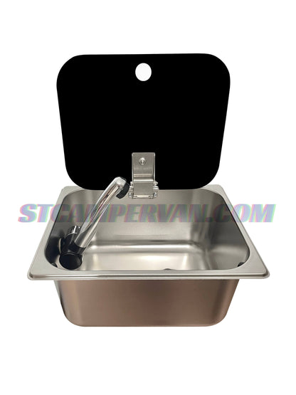 fregadero camper 26x32 con tapa