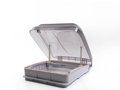 Tapa transparente ligeramente ahumada de la claraboya Freucamp.