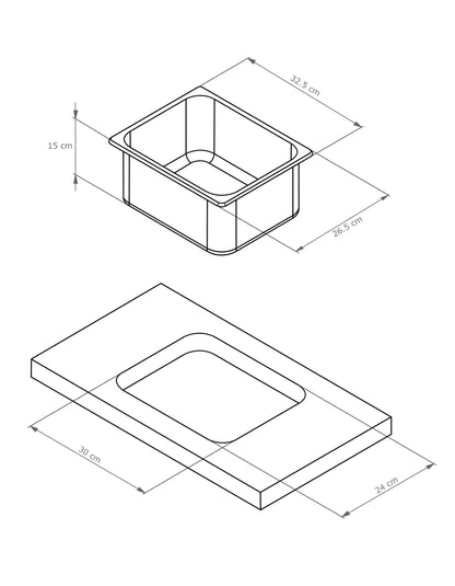 Kit cocina camper 26x32 listo para instalar con garrafas opcionales medidas