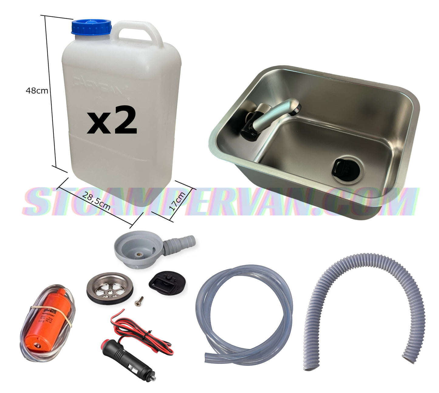 Toma de mechero 12V del kit fregadero camper 27x36
