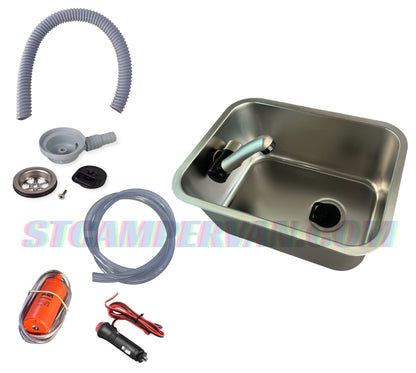 Kit fregadero 27x36 instalado en autocaravana familiar