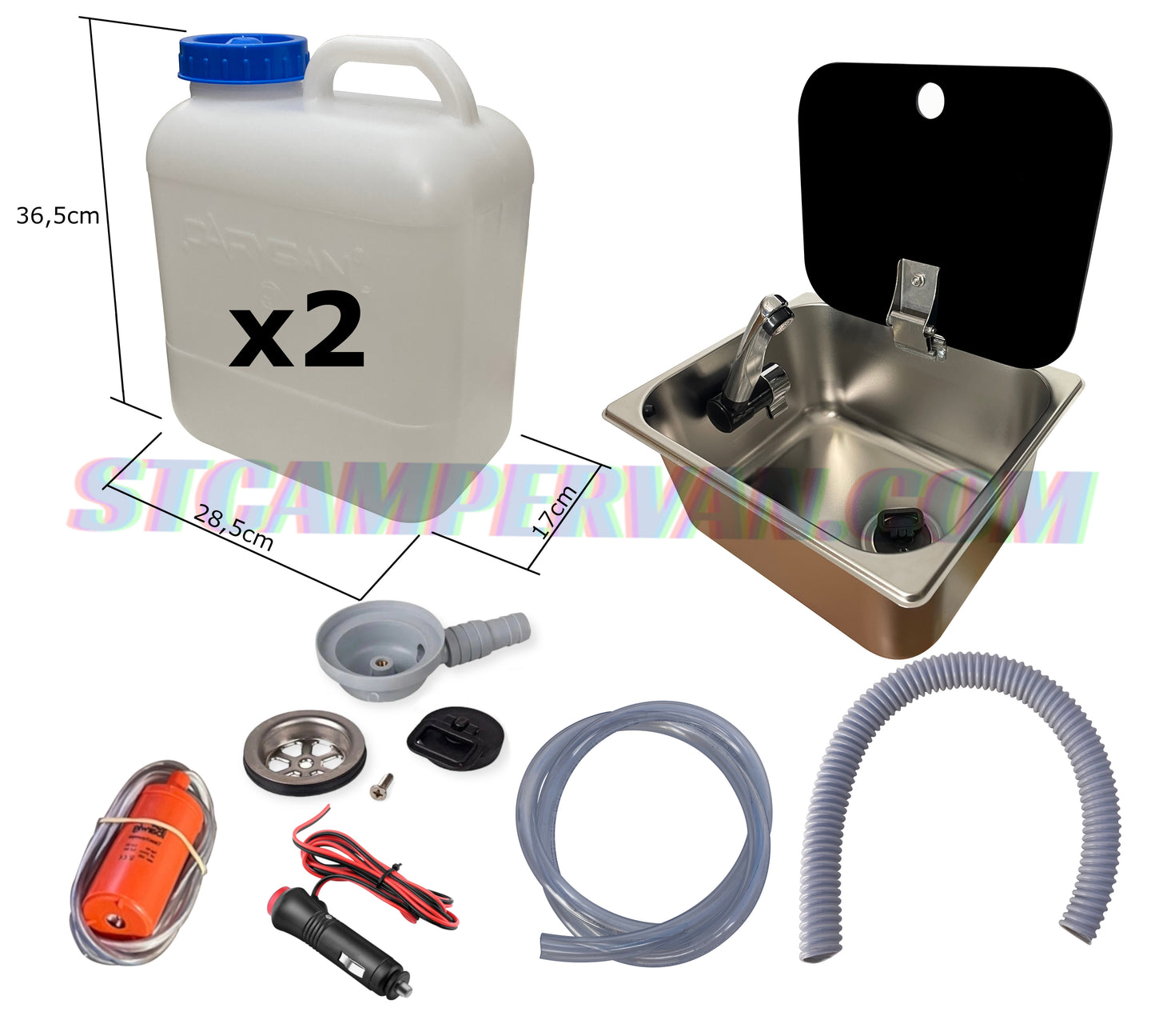 Kit fregadero camper 26x32 con tapa