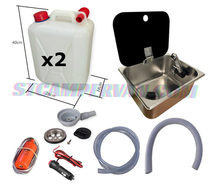 Kit fregadero camper 26x32 con tapa