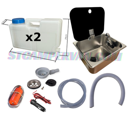 Kit fregadero camper 26x32 con tapa