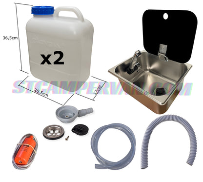 Kit fregadero camper 26x32 con tapa