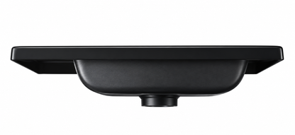 Lavabo rectangular ABS negro 403 × 225 mm para camper y autocaravana