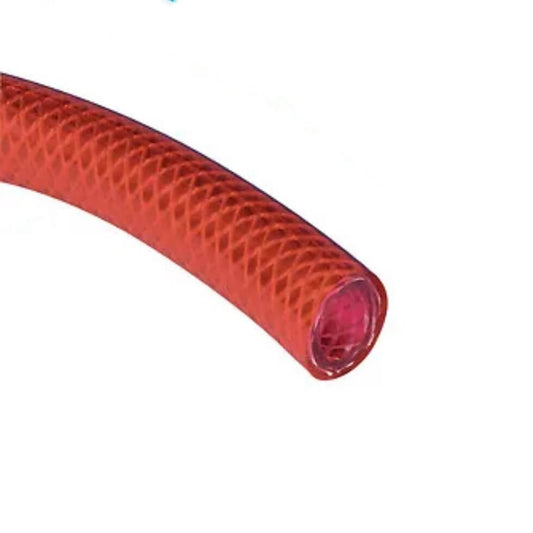 Manguera de agua reforzada roja 10 mm grado alimentario.