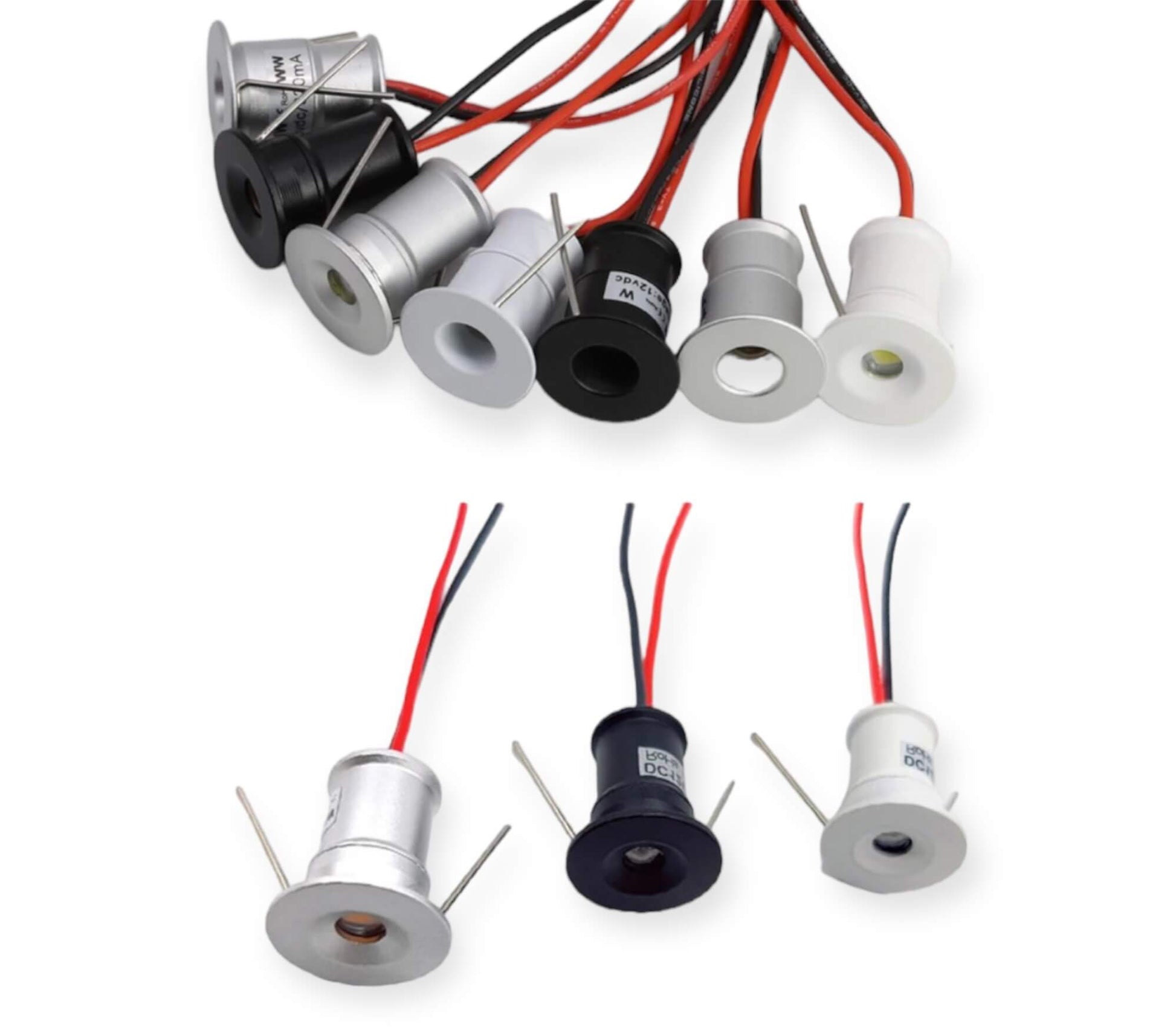 Mini foco LED empotrable 12V para iluminación interior de camper