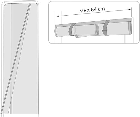 Mosquitera doble Fiamma para puerta caravana
