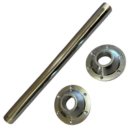 Tubo cromado 70 cm para mesa camper