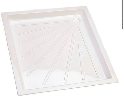 Plato de ducha blanco 665×665 mm para camper.