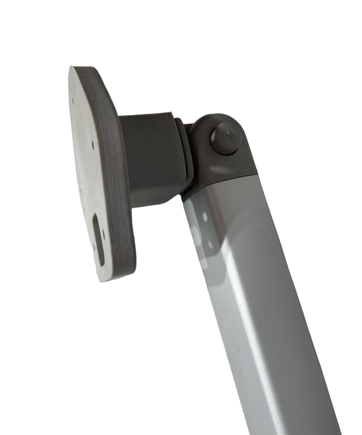 Soporte plegable mesa camper aluminio gris.