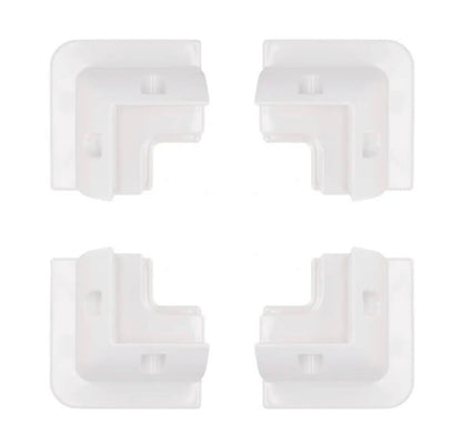 Kit 4 soportes ABS blancos sin taladros con pasacables | STCampervan