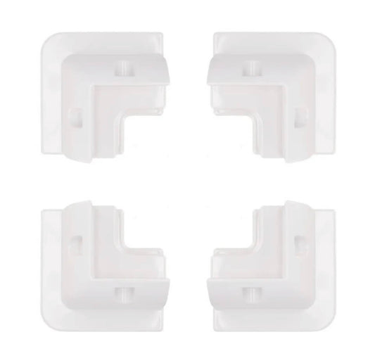 Kit 4 soportes ABS blancos sin taladros con pasacables | STCampervan