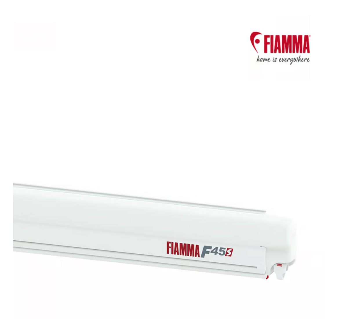 Toldo Fiamma F45S 2.6 m con extensión 2 m camper blanco