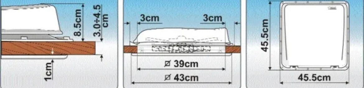 Detalle Polar Control y mandos de la Turbo Vent Crystal