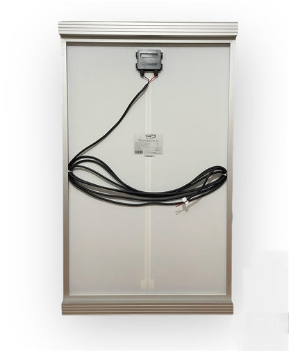 Detalle del panel solar monocristalino Vechline 140 W.