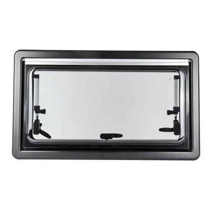 Ventana abatible 500×350 mm acrílica de doble pared para camper.