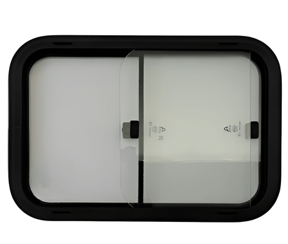 Ventana corredera 600x400 mm cristal negro para furgoneta camper y caravana