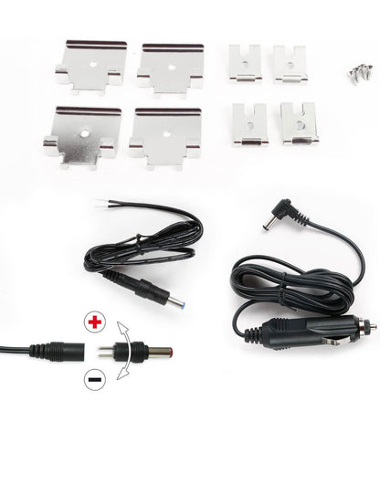 Accesorios, cableado y soporte del ventilador Fiamma Turbo Kit 12V