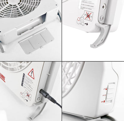 Detalle de las hélices del ventilador Fiamma Turbo Kit 12V para claraboyas